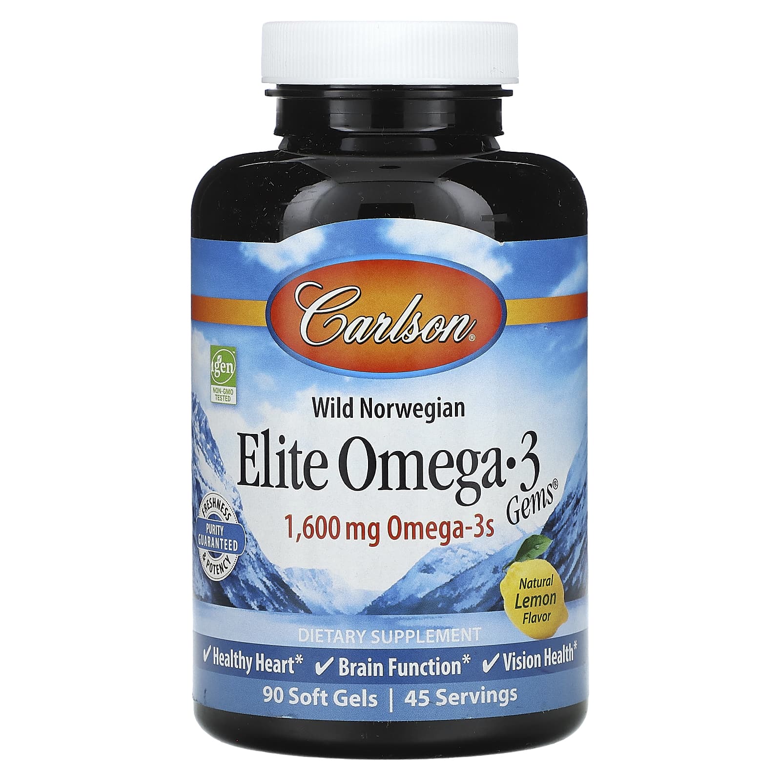 Carlson Labs, omgea 3 gems elite fish oil, 90 Softgels UPC 088395017117 | HiLife Vitamins